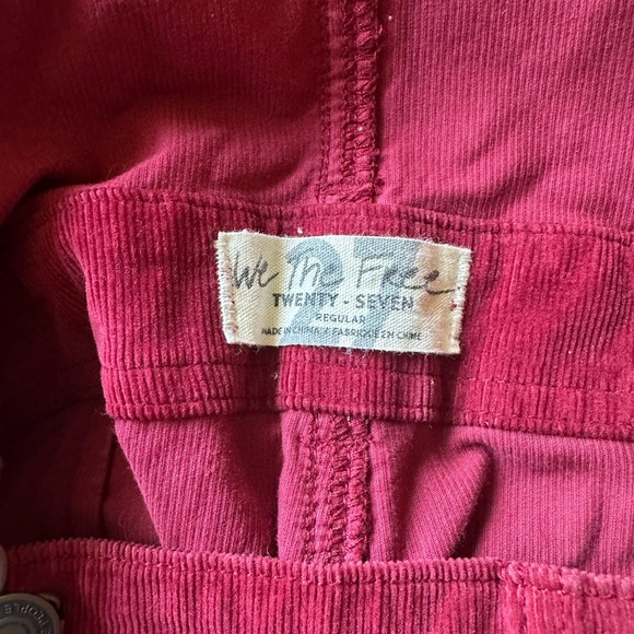 We The Free People Slim Ankle Corduroy Overalls. Could fit size 24-27! - Picture 7 of 10